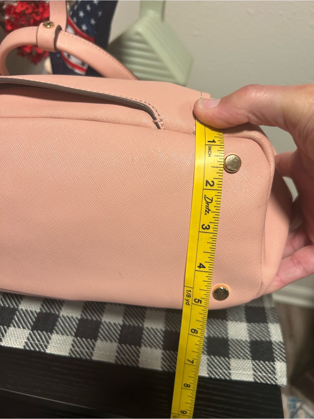 TUMI Blush Pink Varek Park Leather Tote/Laptop Bag with Adjustable Strap - Picture 7 of 16